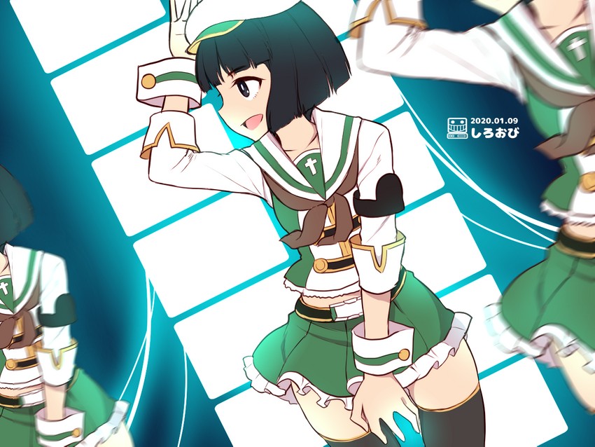 sono midoriko (girls und panzer and 1 more) drawn by shiroobi_(whitebeltmaster)