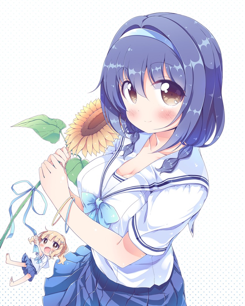 oomuro sakurako and furutani himawari (yuruyuri) drawn by takahero