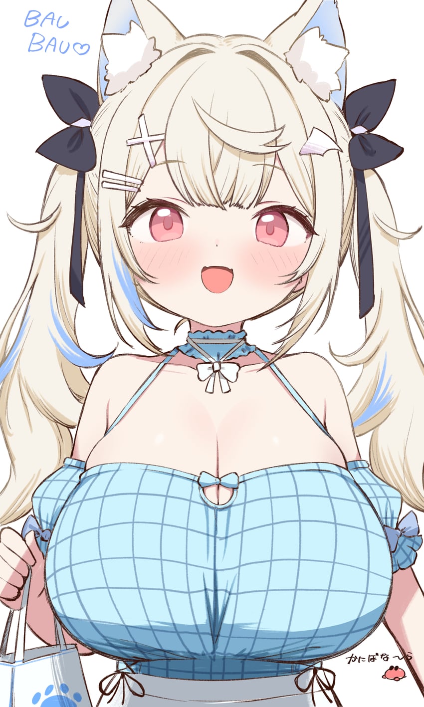 fuwawa abyssgard (hololive and 1 more) drawn by kani_bonara