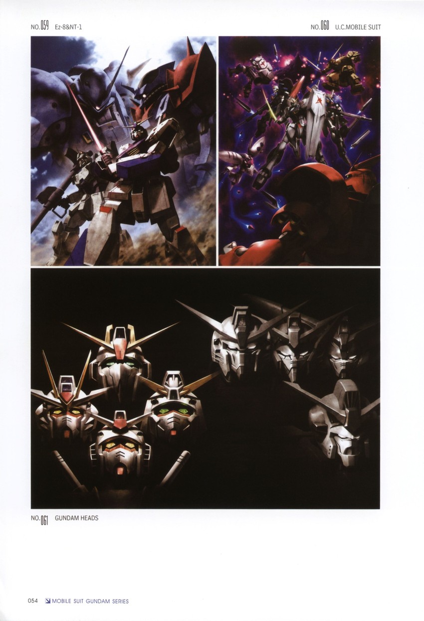 rx-78-2 gundam, zeta gundam, nu gundam, sazabi, qubeley, and 12 more (gundam and 16 more) drawn by morishita_naochika