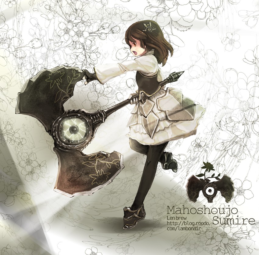 sumire (mahou shoujo madoka magica and 1 more) drawn by len_brew