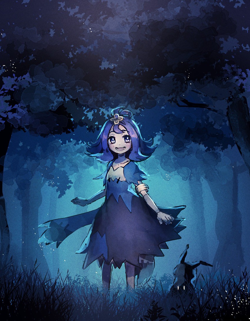 mimikyu and acerola (pokemon and 1 more) drawn by hanenbo