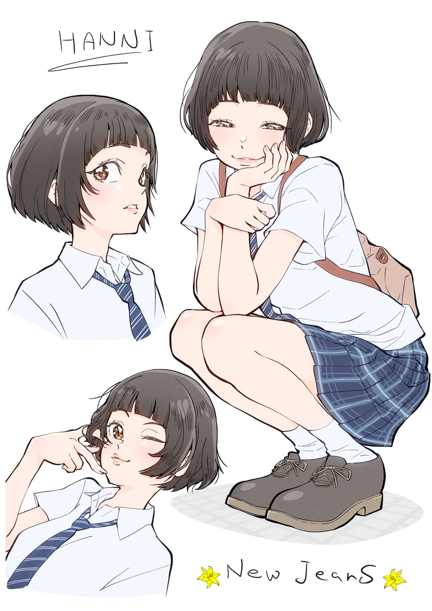 hanni (real life and 1 more) drawn by itaoka1
