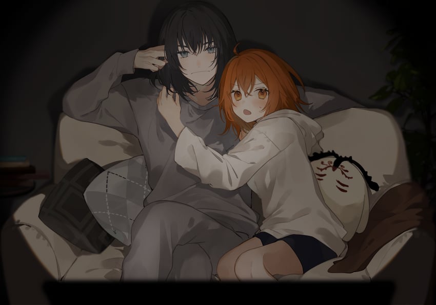 fujimaru ritsuka and oberon (fate and 1 more) drawn by romo827