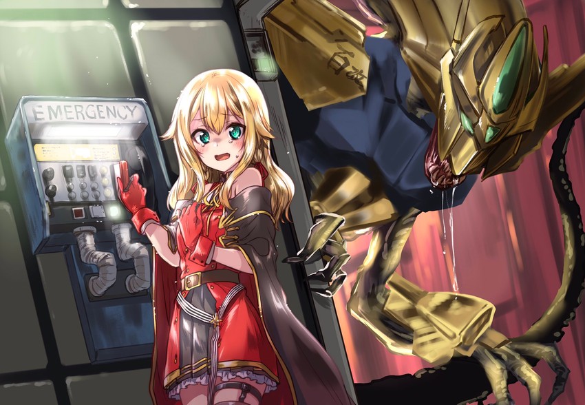 xenomorph, hoshino char, and hyaku shiki kai (gundam and 4 more) drawn by kuroi_mimei