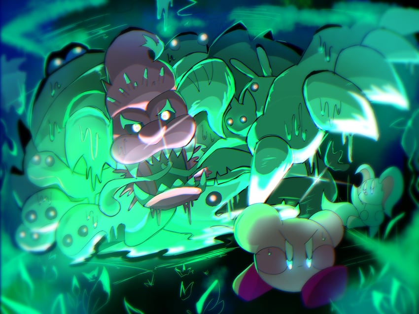 kirby, elfilin, and fecto forgo (kirby and 1 more) drawn by rky_kbmr27