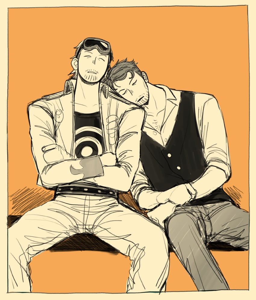 paulie and iceburg (one piece) drawn by jakkenpoy