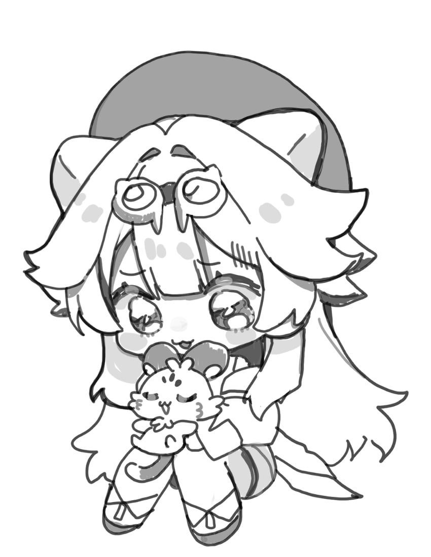 raora panthera and chattino (hololive and 1 more) drawn by raora_panthera_(artist)