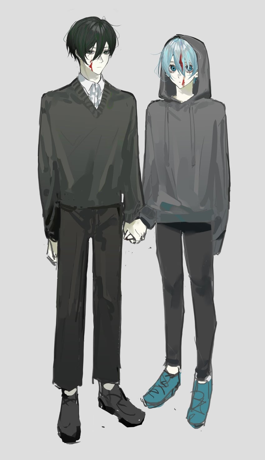 itoshi rin and you hiori (blue lock) drawn by miyu_(shiyemiyu)
