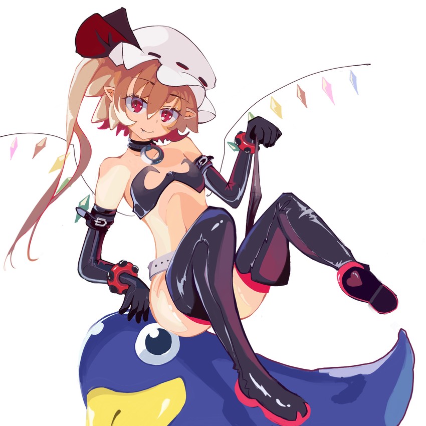 flandre scarlet, etna, and prinny (touhou and 2 more) drawn by sum_re1