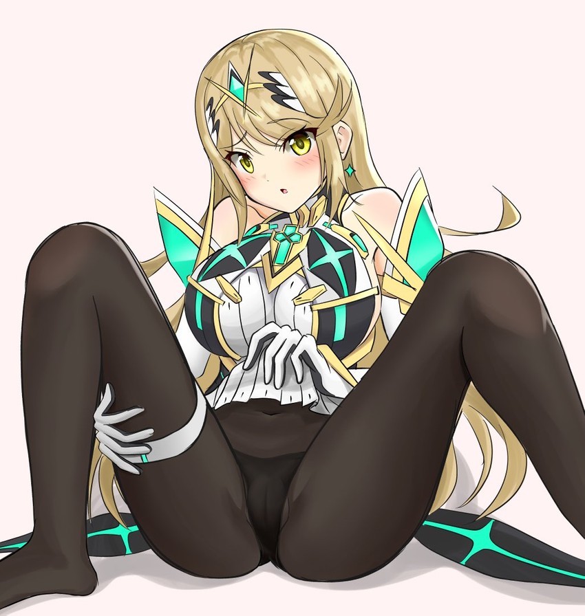 mythra (xenoblade chronicles and 2 more) drawn by nemunemu_semi