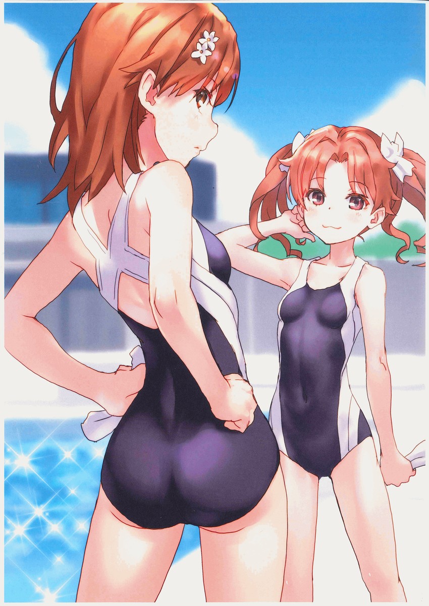 misaka mikoto and shirai kuroko (toaru majutsu no index and 1 more) drawn by raika9