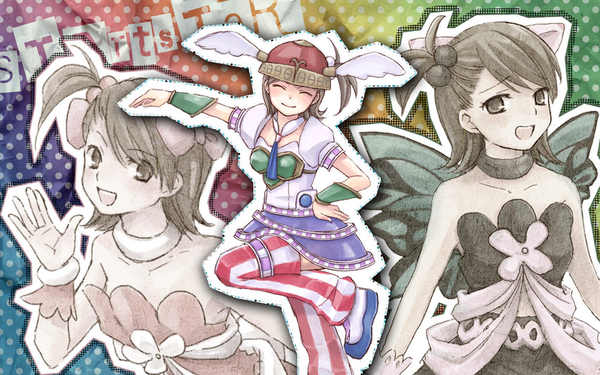 futami mami, futami ami, and valkyrie (idolmaster and 2 more) drawn by nogoodlife