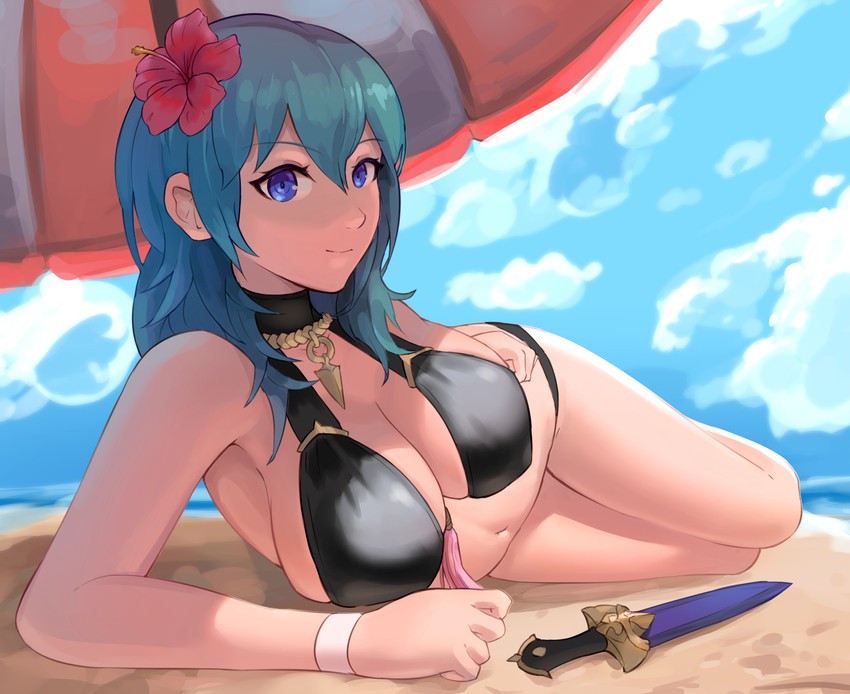 female byleth (fire emblem and 2 more) drawn by spiffydc