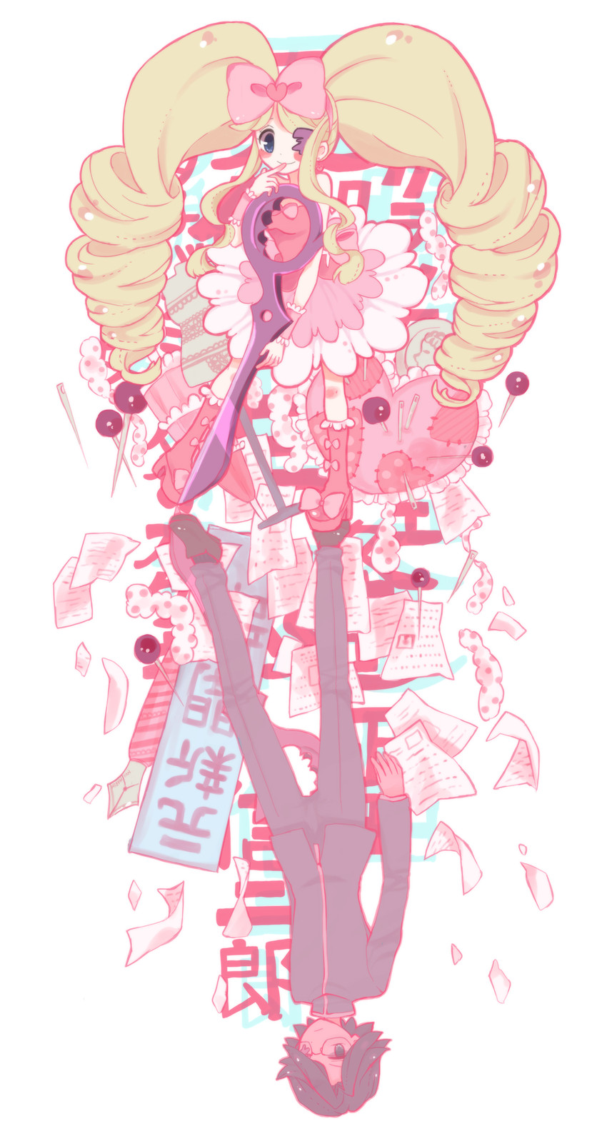 harime nui and nagita shinjirou (kill la kill) drawn by usagi66