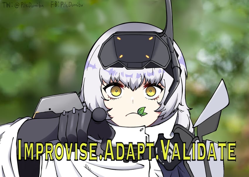 snow white and bear grylls (goddess of victory: nikke) drawn by piledriver_(piledoraiba)