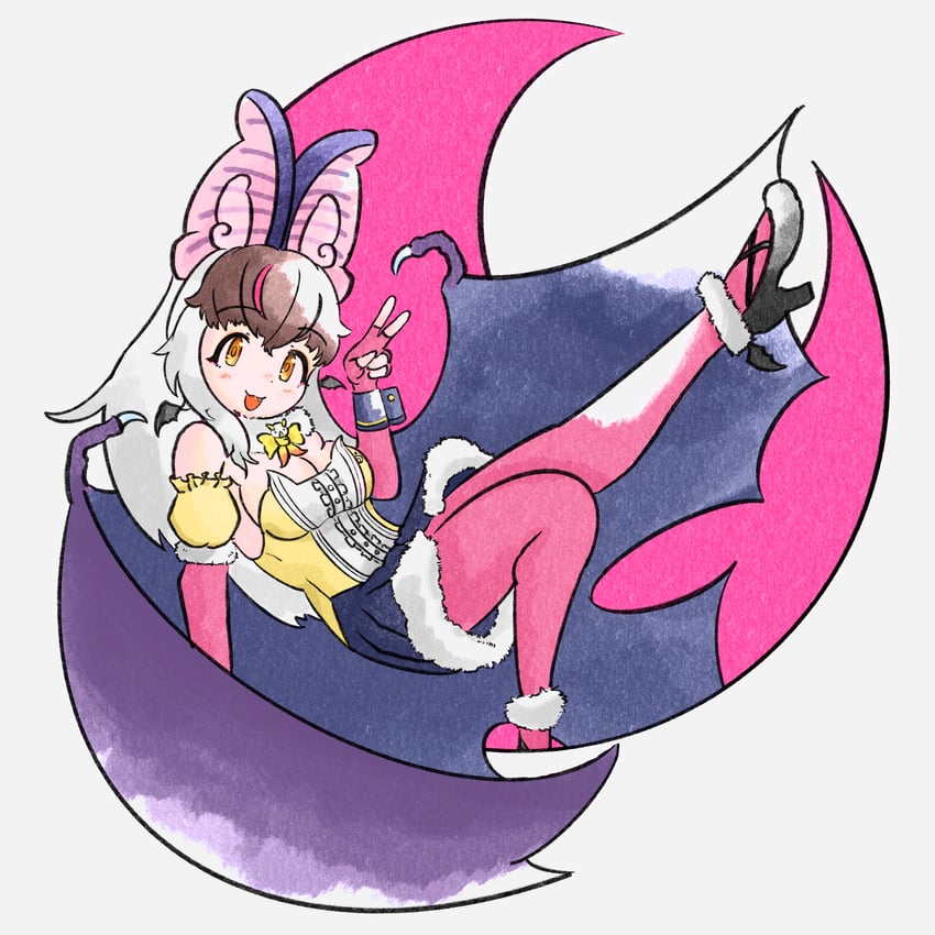 brown long-eared bat (kemono friends and 1 more) drawn by diamanbou
