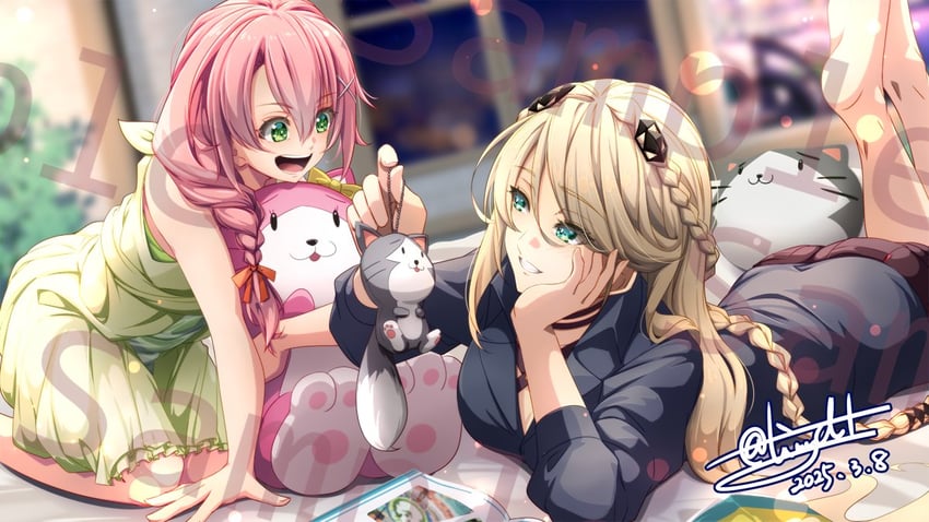 elaine auclair, juna crawford, and mishy (eiyuu densetsu and 2 more) drawn by tinybiard
