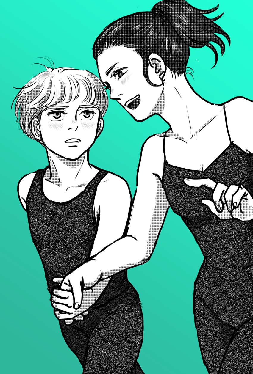 yuri plisetsky and mila babicheva (yuri!!! on ice) drawn by koizumi_riu