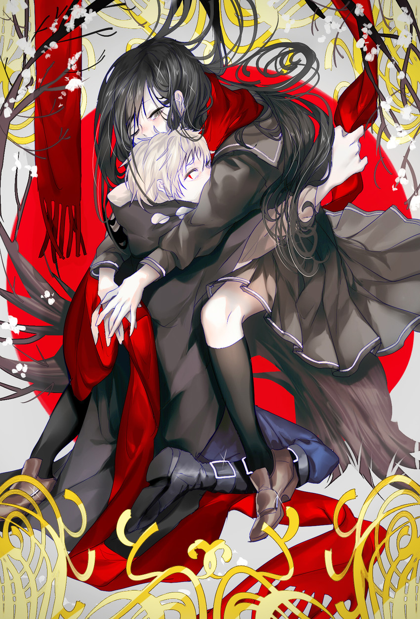 tateyama ayano and kano shuuya (kagerou project) drawn by syeoseul