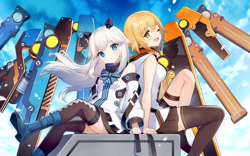 evelynn and coral (final gear) drawn by ainy