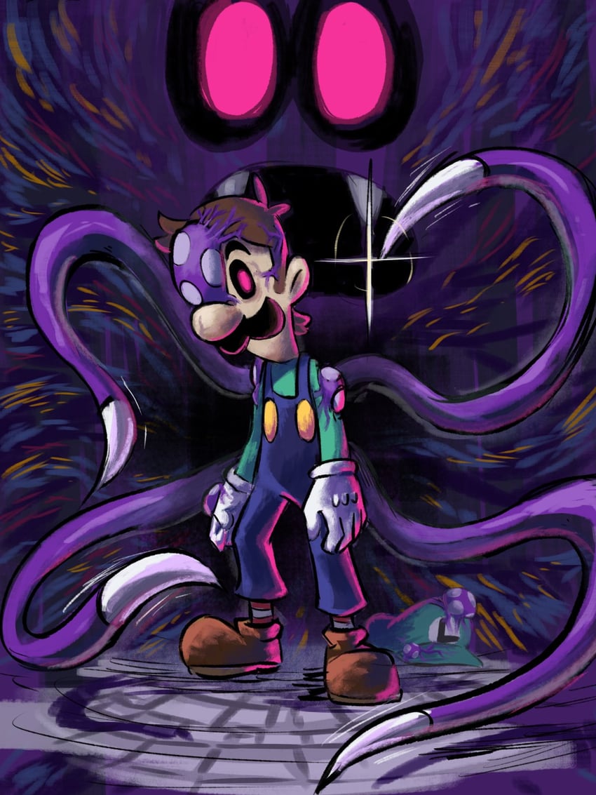 luigi and shroob (mario and 2 more) drawn by mari_luijiroh