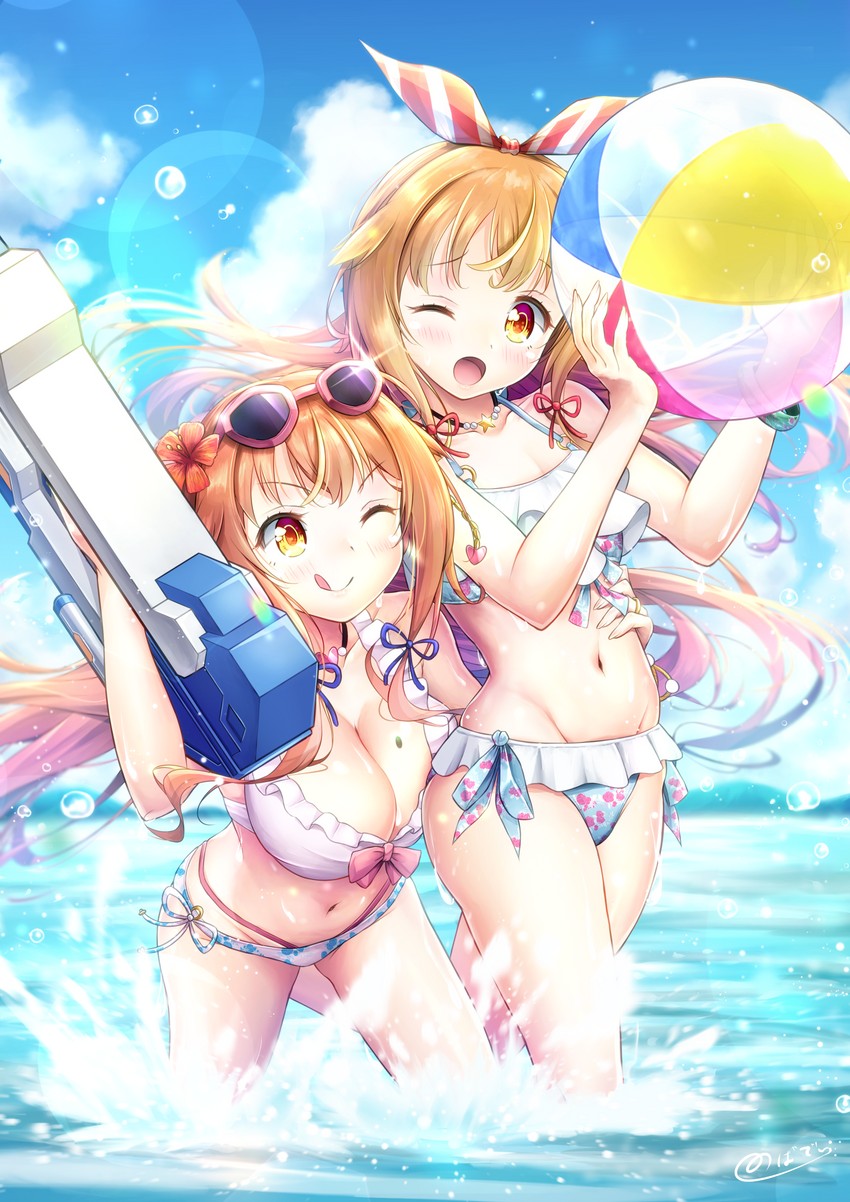 natsusora wakana and natsusora aona (original) drawn by novady