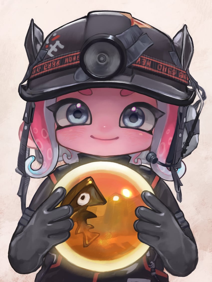 octoling player character and octoling girl (splatoon and 1 more) drawn by oekakirisuke