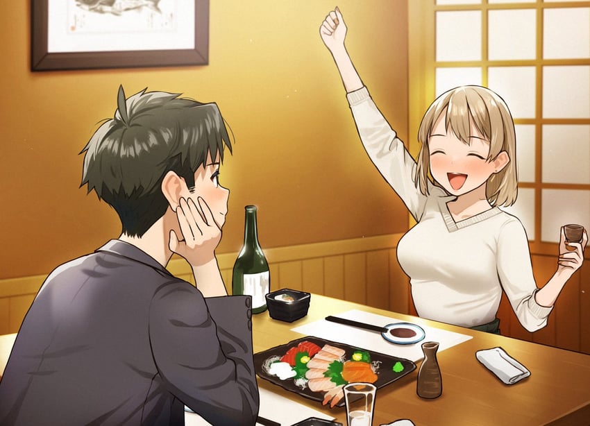 minase ito and yamase fuyu (koibito ijou no koto wo kanojo janai kimi to) drawn by doushimasho