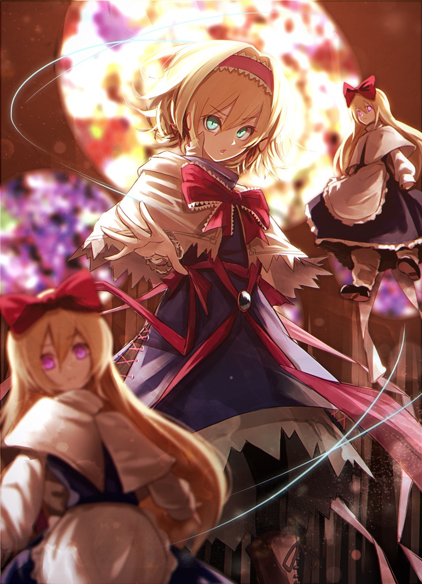 alice margatroid and shanghai doll (touhou and 1 more) drawn by fami_(yellow_skies)