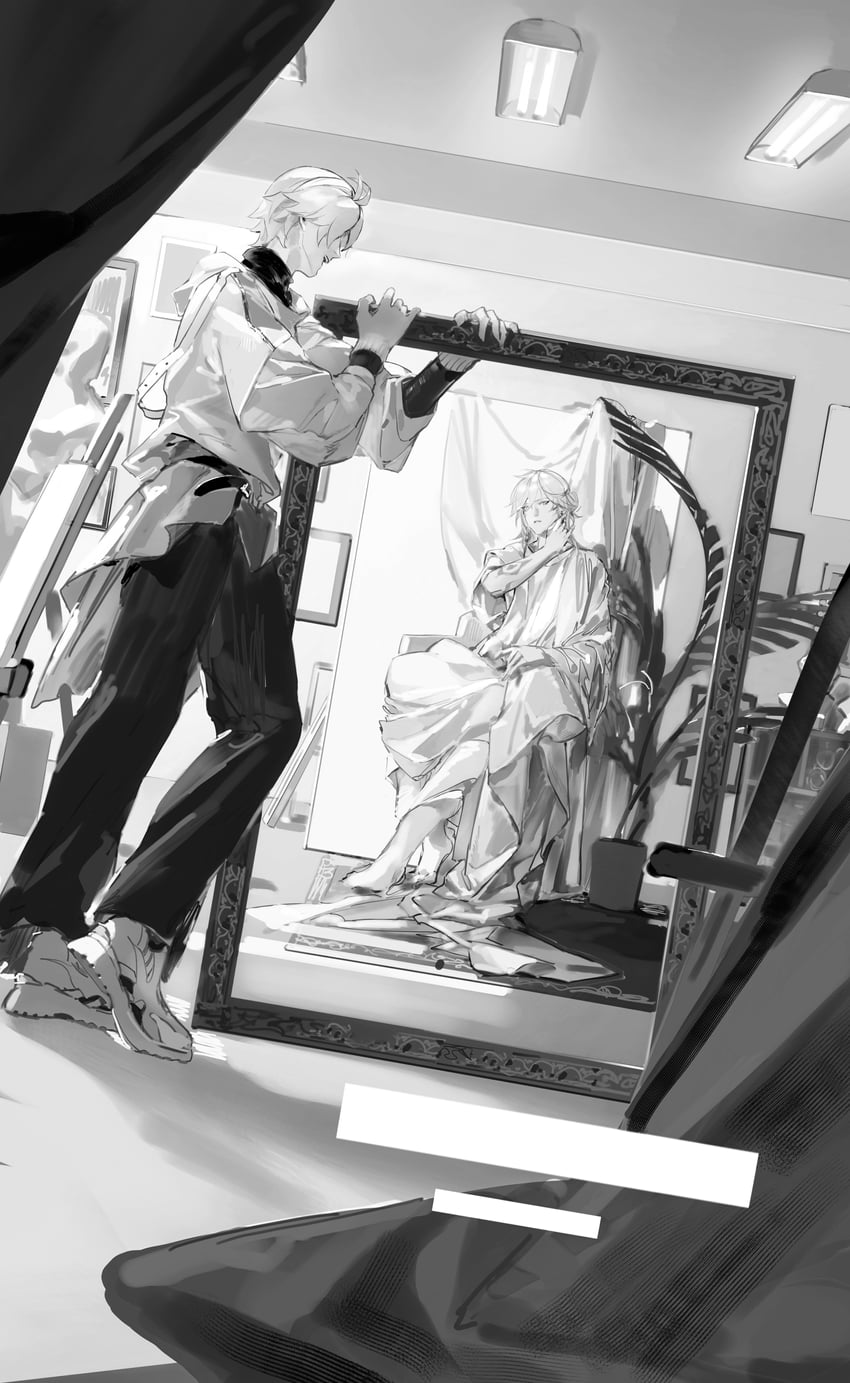 phainon and mydei (honkai and 1 more) drawn by 40080028157