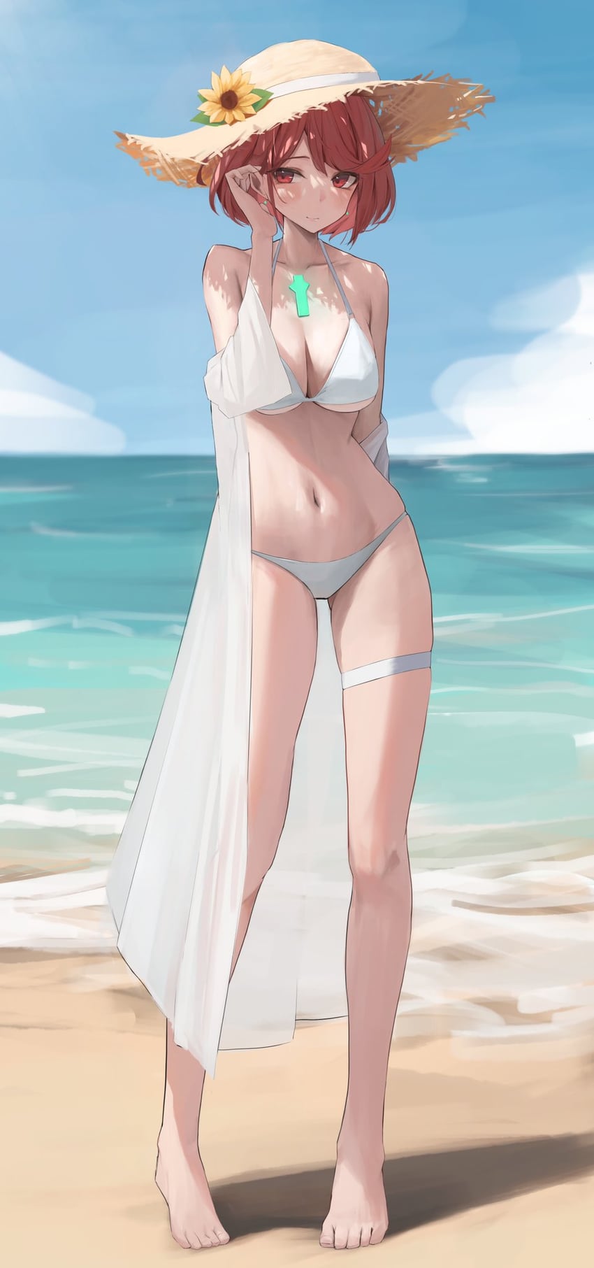 pyra (xenoblade chronicles and 1 more) drawn by shiroshiroghost