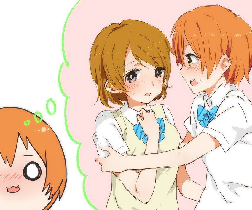 hoshizora rin and koizumi hanayo (love live! and 1 more) drawn by sorimachi-doufu