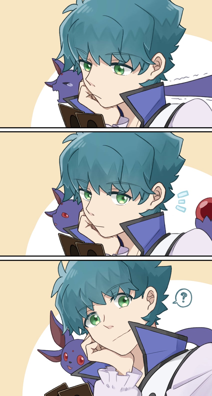 johan andersen and crystal beast ruby carbuncle (yu-gi-oh! and 1 more) drawn by konsan_(shinonome_root3)