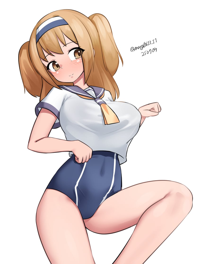 aoba and i-26 (kantai collection) drawn by maru_(marg0613)