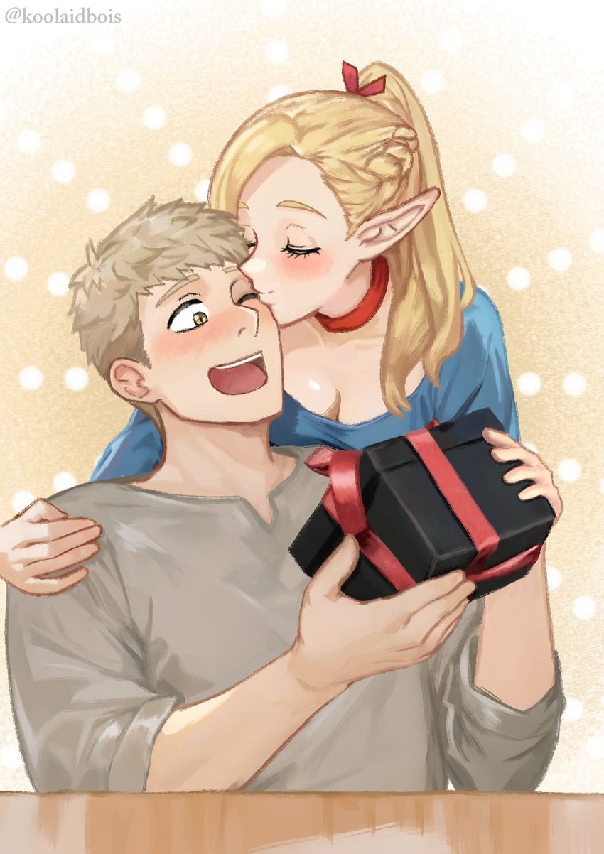 marcille donato and laios touden (dungeon meshi) drawn by koolaidbois