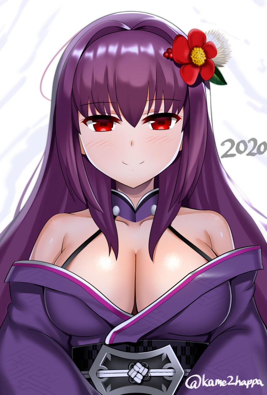 scathach (fate and 1 more) drawn by kame_kame_happa