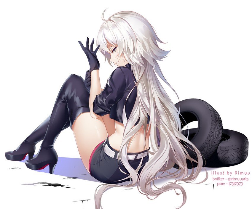 artoria pendragon, saber, and jeanne d'arc alter (fate and 1 more) drawn by rimuu