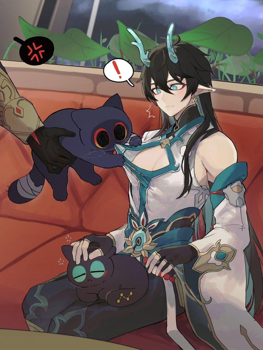 dan heng and blade (honkai and 1 more) drawn by kkong_x