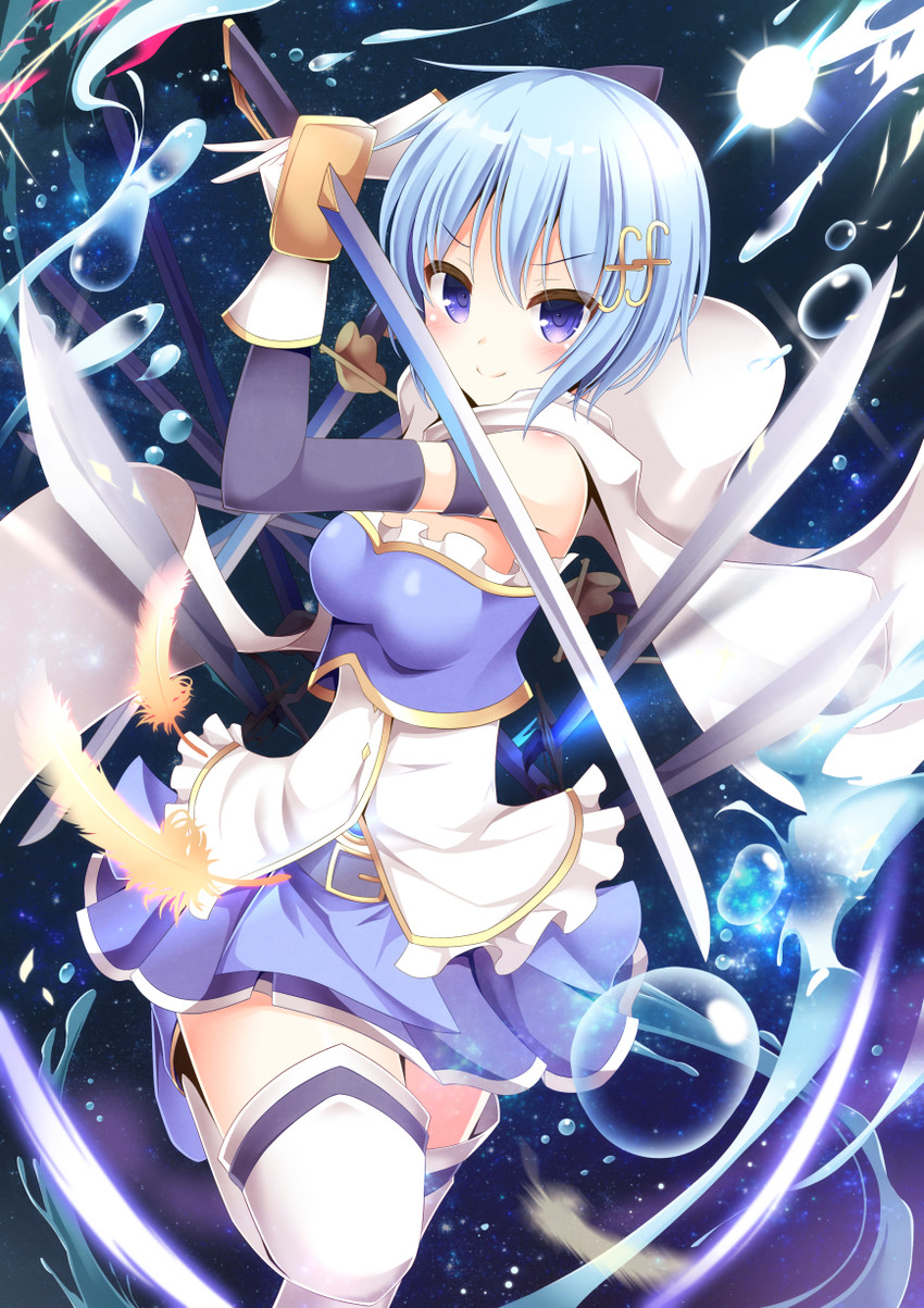 miki sayaka (mahou shoujo madoka magica and 1 more) drawn by aibumi