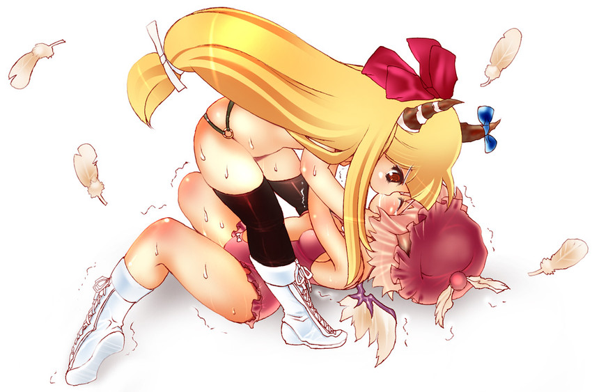 mystia lorelei and ibuki suika (touhou and 1 more) drawn by dei_shirou