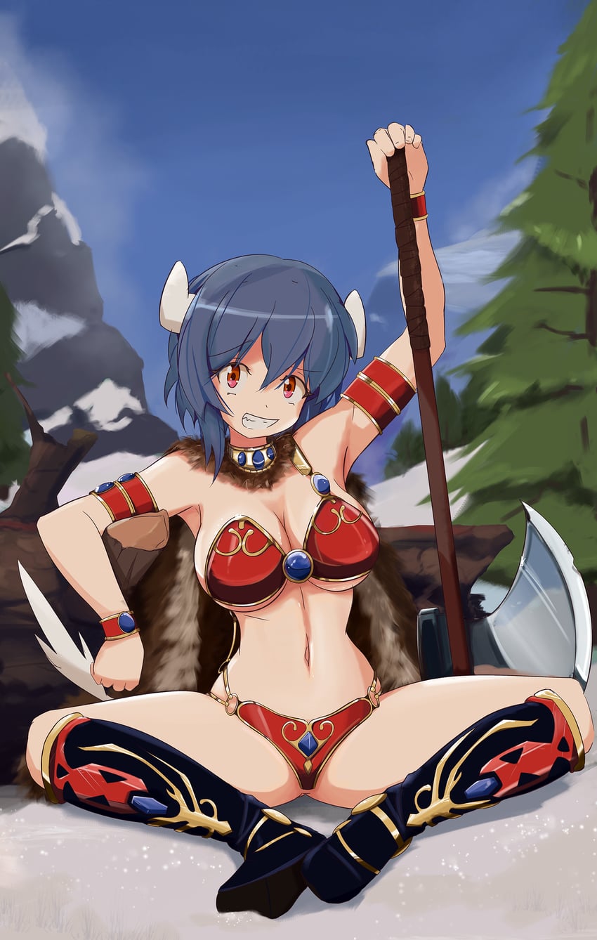 minos and kahm (jashin-chan dropkick and 1 more) drawn by minos_drawfag