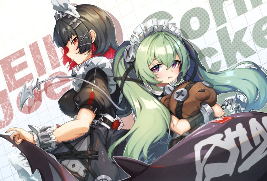 ellen joe and corin wickes (zenless zone zero) drawn by nyama_(12060517)