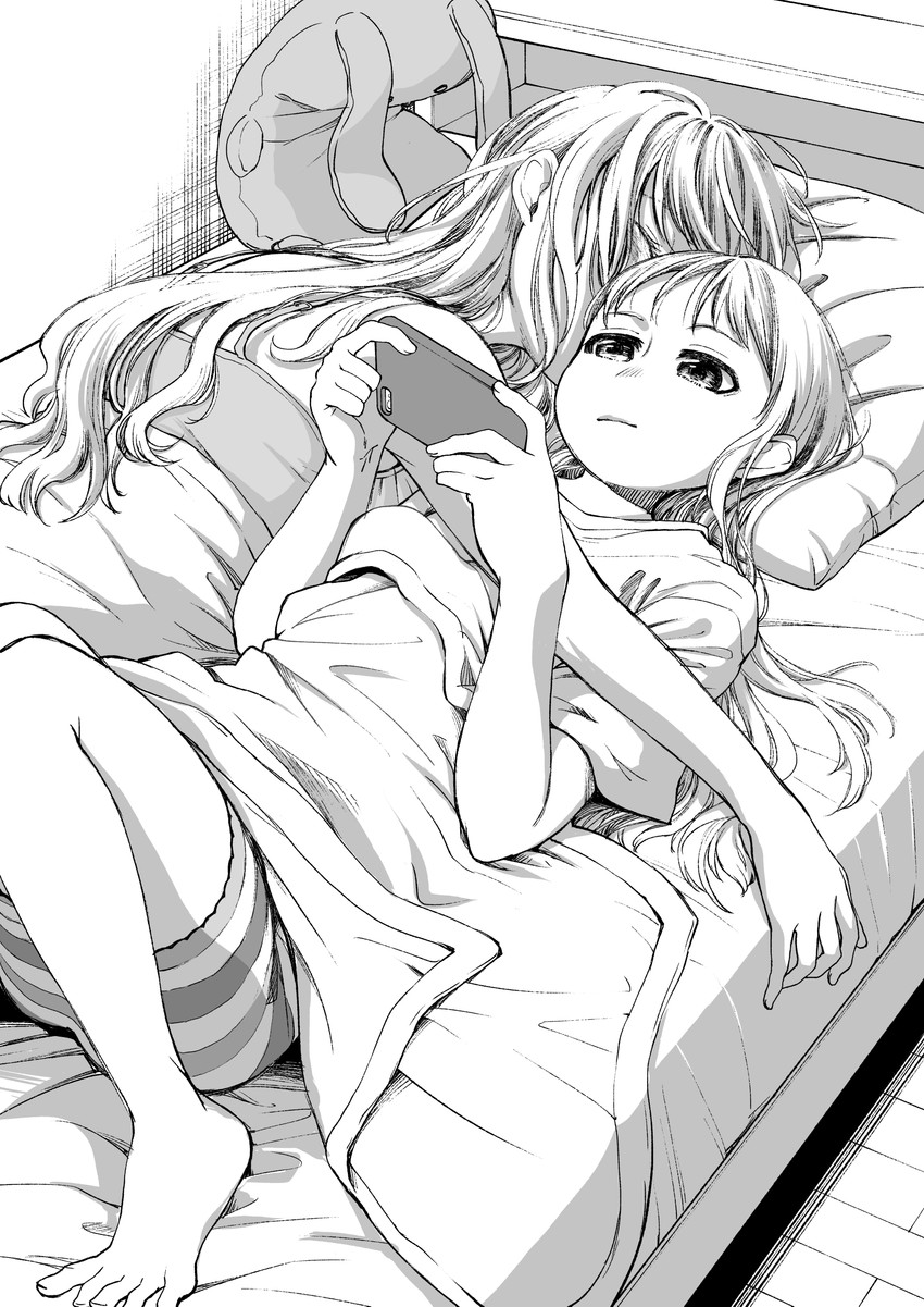 futaba anzu and moroboshi kirari (idolmaster and 1 more) drawn by kazami_hana