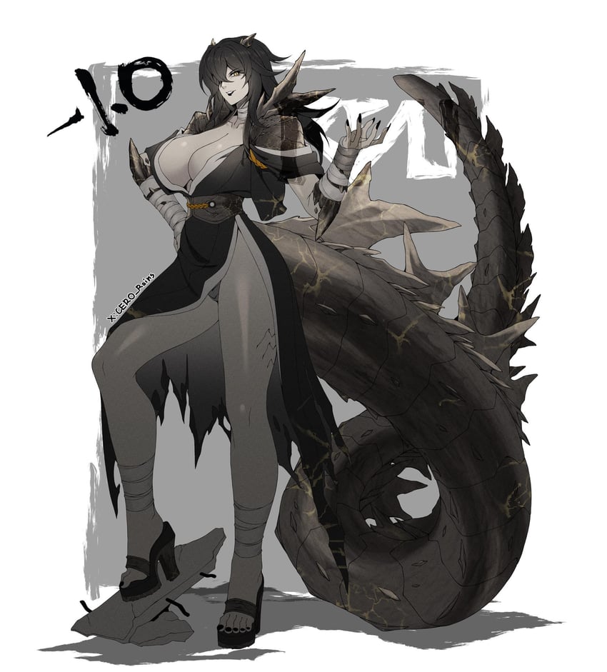 godzilla (godzilla and 1 more) drawn by cero_rains