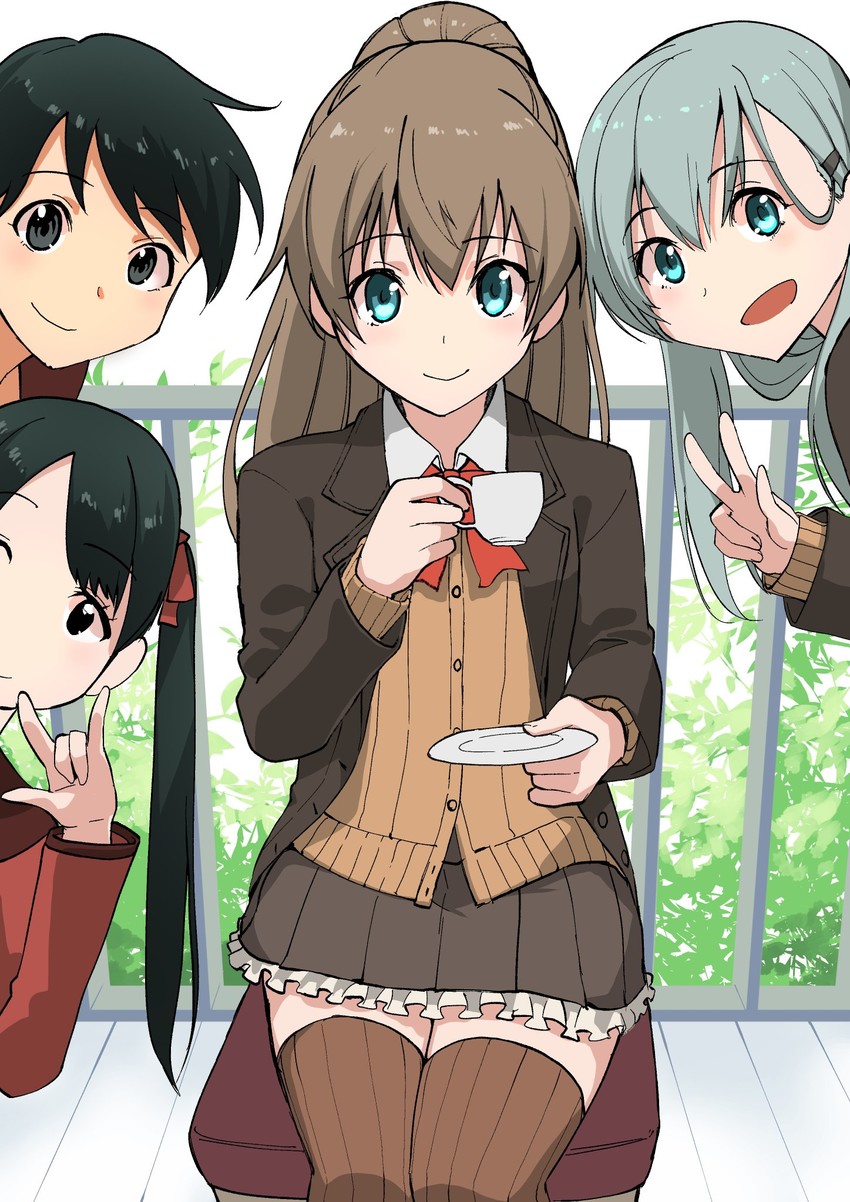 suzuya, kumano, mogami, suzuya kai ni, mikuma, and 1 more (kantai collection) drawn by masukuza_j