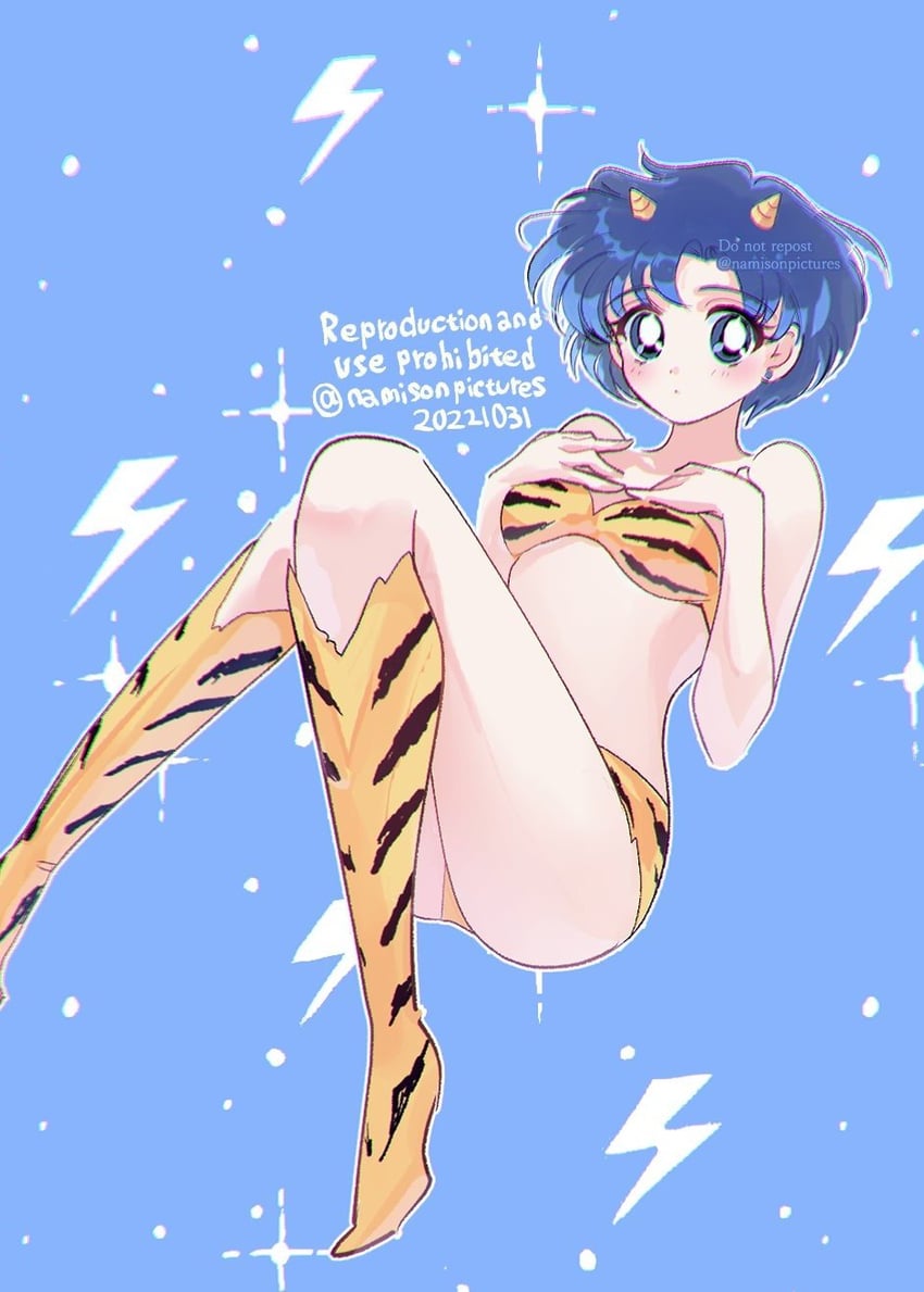 lum and mizuno ami (bishoujo senshi sailor moon and 1 more) drawn by namisonpictures