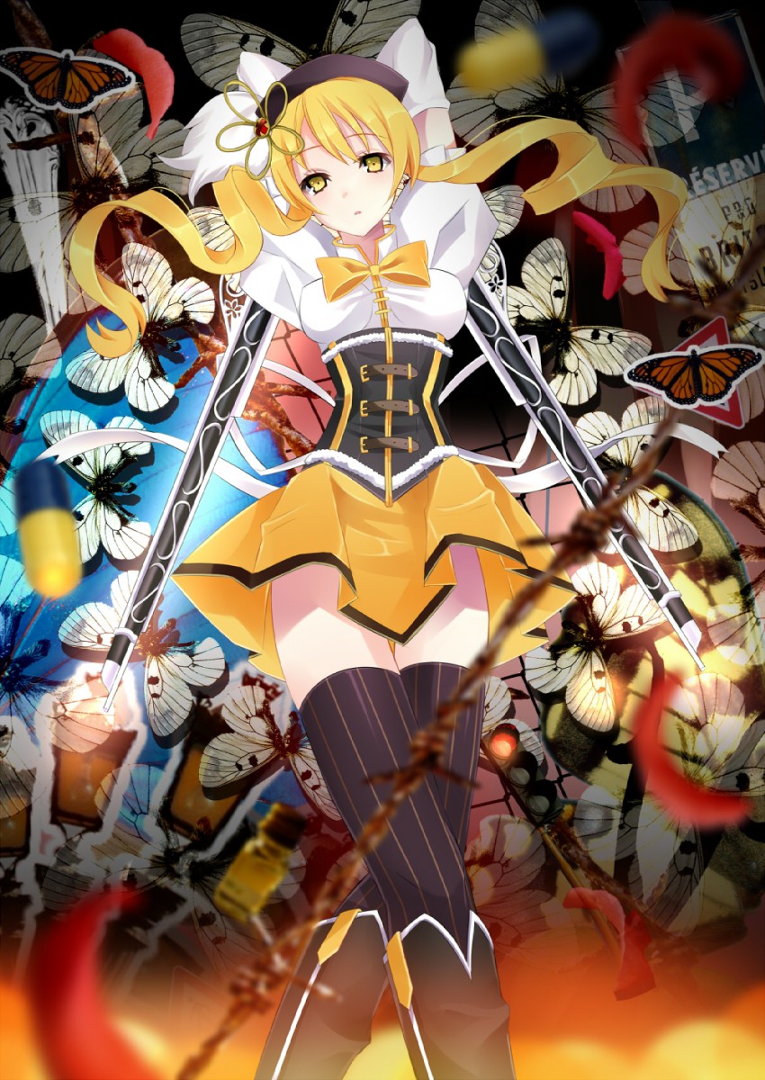 tomoe mami (mahou shoujo madoka magica) drawn by yuna_(rutera)
