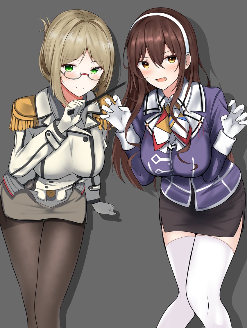 ashigara, katori, and ashigara kai ni (kantai collection) drawn by abataa