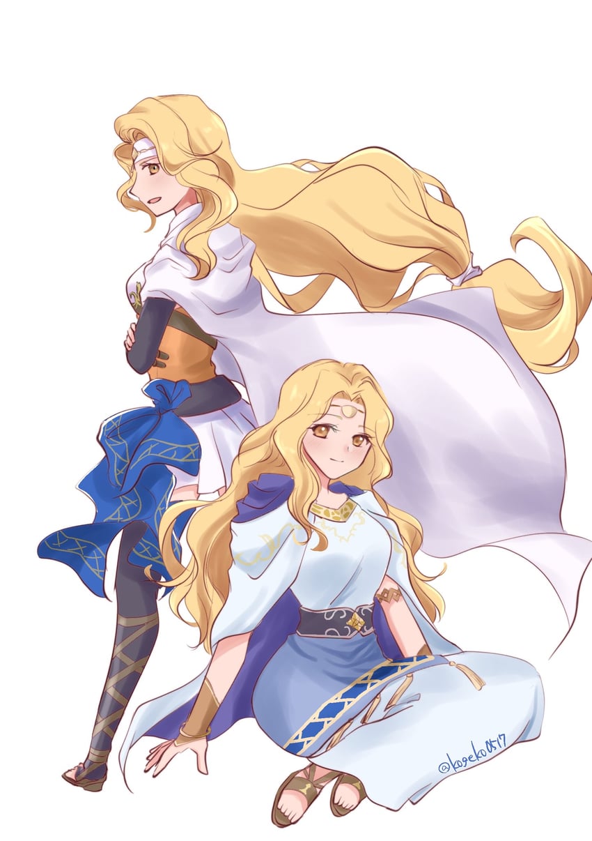 brigid and edain (fire emblem and 1 more) drawn by kogeko0517